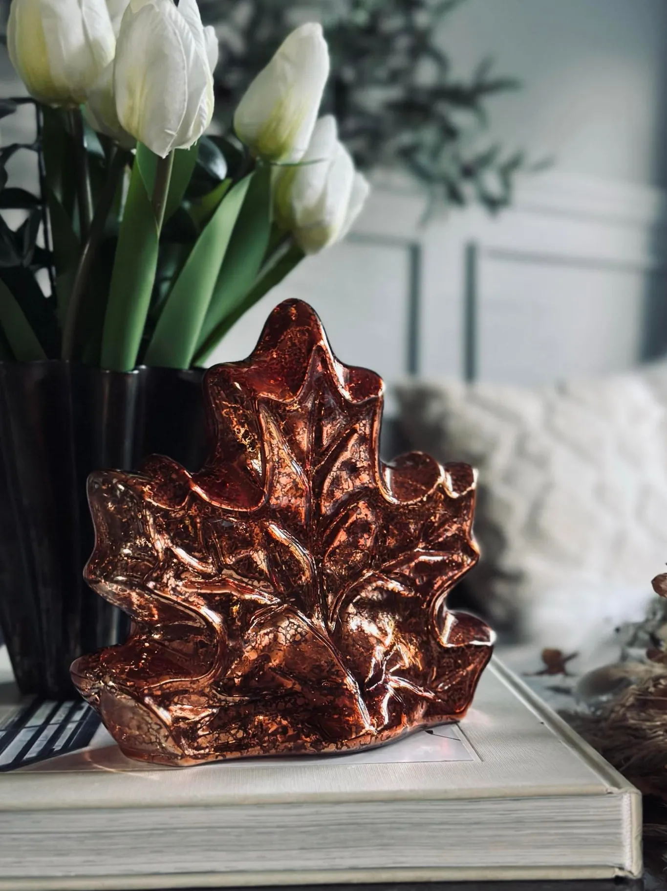 VIAMAJA Lamper|Mushroom Lamper<Blad med led lys og timer - Flere farver
