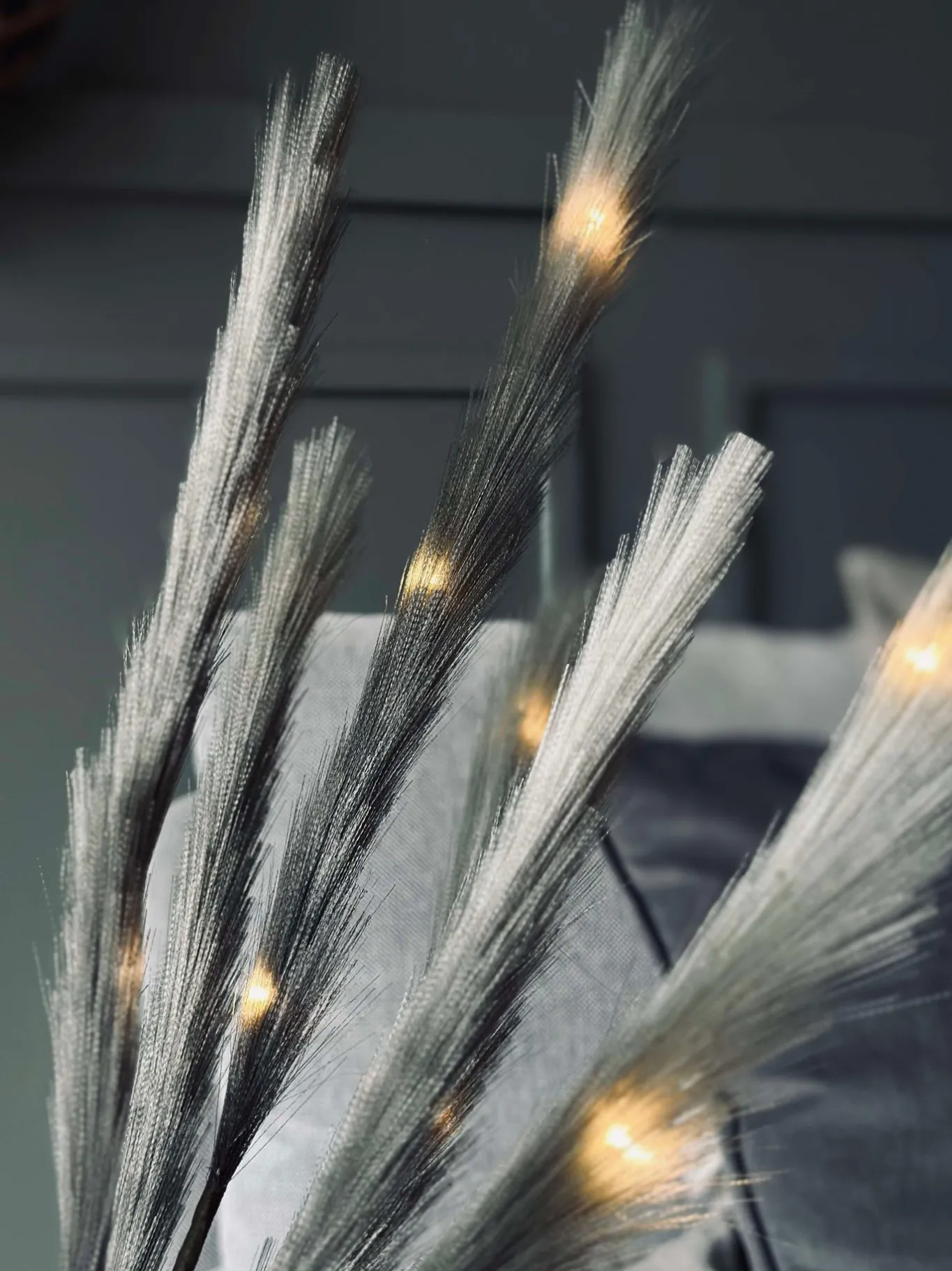 VIAMAJA Lys Og Led|Blomster<Blomst med LED lys 90 cm - Grey