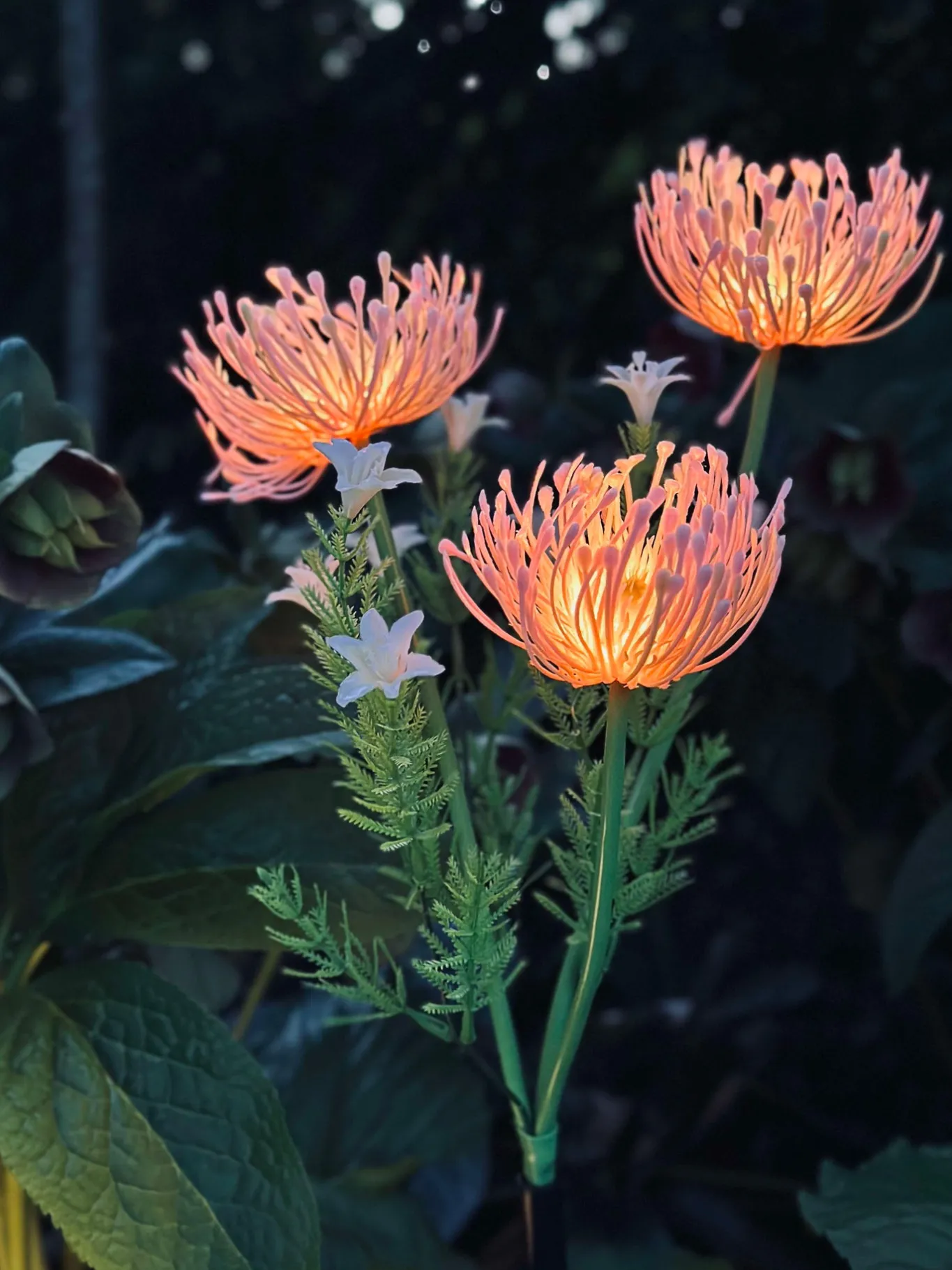 VIAMAJA Lys Og Led|Udendørs Led<Blomst med solceller - Spider Lili rose