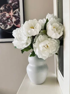 VIAMAJA Blomster<Blomst Pæon hvid