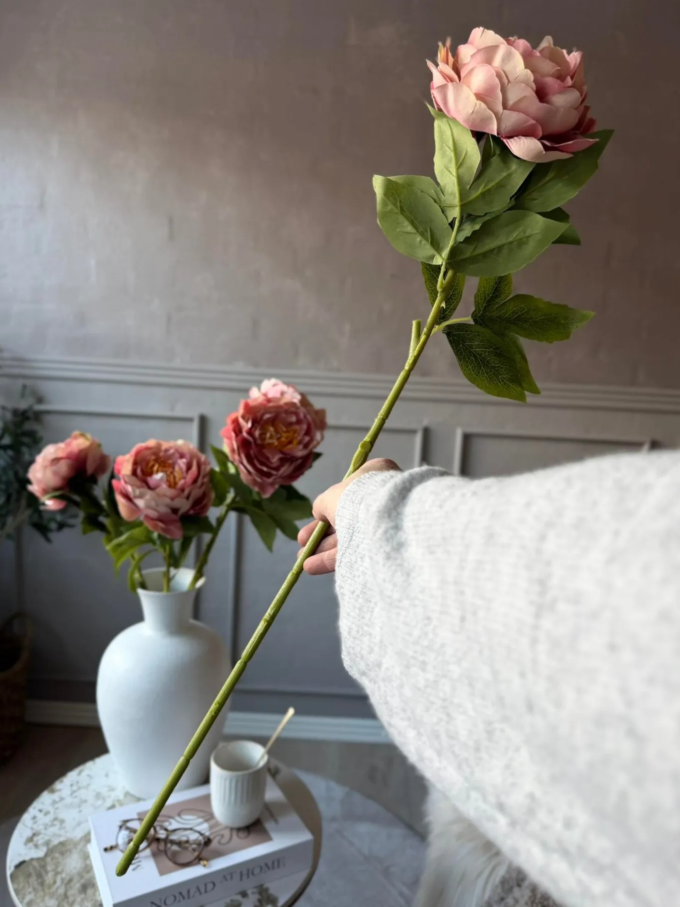 VIAMAJA Blomster<Blomst Pæon Rosa