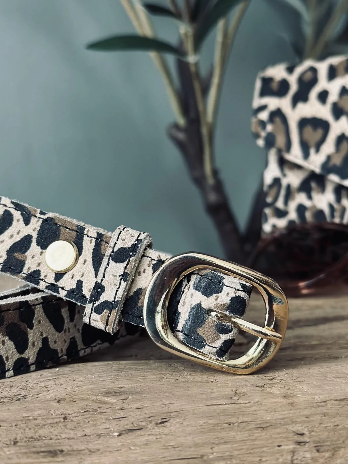 VIAMAJA Bælter<Bælte Aura leopard – 95 cm