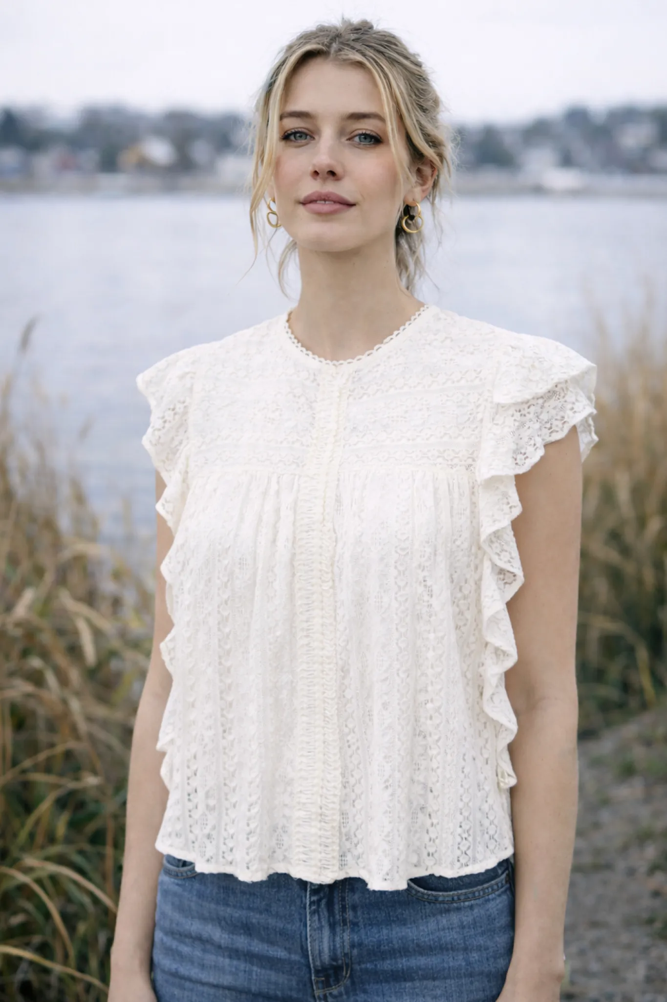 VIAMAJA Bluser<Bluse blonde Nelly - White