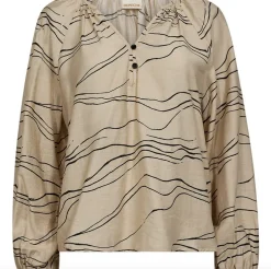 VIAMAJA Bluser<Bluse Evy - Cream Graphic