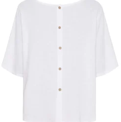 VIAMAJA Bluser<Bluse med knapper – White hørmix
