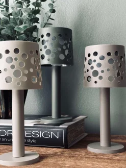 VIAMAJA Lys Og Led|Udendørs Led<Bordlampe med solceller - Mørk beige