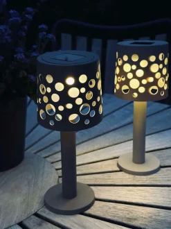 VIAMAJA Lys Og Led|Udendørs Led<Bordlampe med solceller - Lys beige
