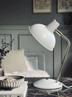 VIAMAJA Lamper<Bordlampe Retro - Hvid / guld