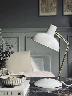 VIAMAJA Lamper<Bordlampe Retro - Hvid / guld