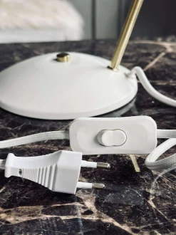 VIAMAJA Lamper<Bordlampe Retro - Hvid / guld