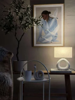 VIAMAJA Lamper<Bordlampe STONEWARE - Lys Natur