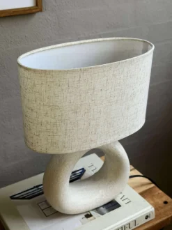 VIAMAJA Lamper<Bordlampe STONEWARE - Lys Natur