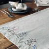 VIAMAJA Duge Og Mundservietter<Bordløber flower broderi - Hørlook