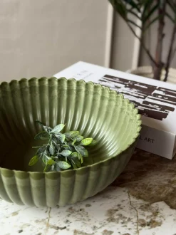 VIAMAJA Urtepotter|Interiør<Bowl i beton look - Grøn
