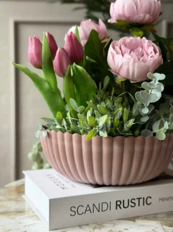 VIAMAJA Urtepotter|Interiør<Bowl i beton look - Rosa