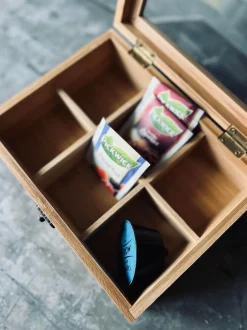 VIAMAJA Kaffe Og Te Tilbehør|Opbevaring Til Badeværelse<Box med klar låg - Medium