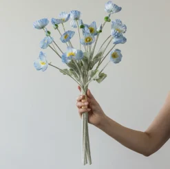 VIAMAJA Blomster<Buket blå valmuer