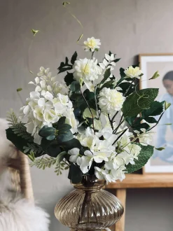 VIAMAJA Blomster<Buket Hortensia - Hvid