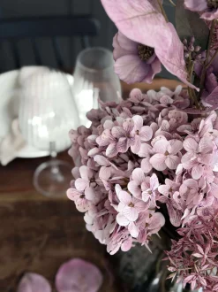 VIAMAJA Blomster<Buket med hortensia - Syren / pink