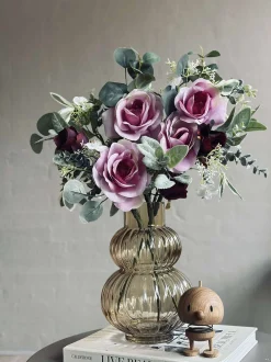 VIAMAJA Blomster<Buket med roser - Pink