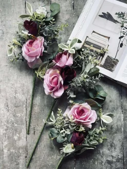 VIAMAJA Blomster<Buket med roser - Pink