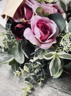 VIAMAJA Blomster<Buket med roser - Pink