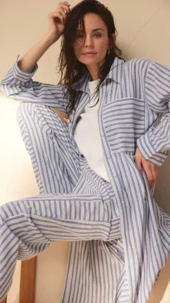 VIAMAJA Bukser<Bukser - Summer strip cotton