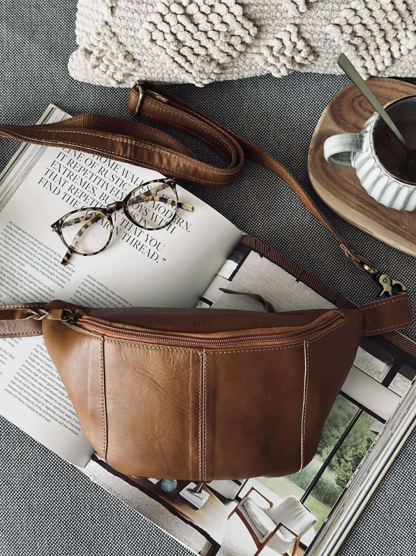 VIAMAJA Bæltetasker|Restparti<Bumbag Anna - Cognac