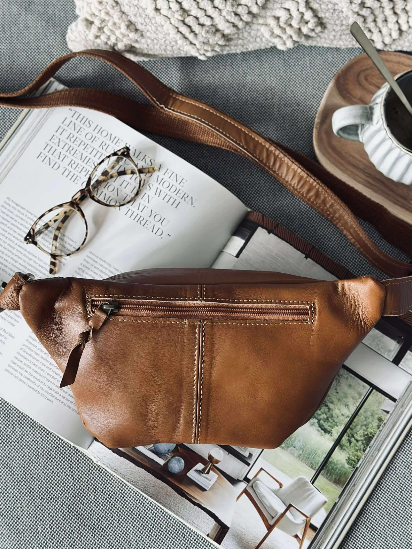 VIAMAJA Bæltetasker|Restparti<Bumbag Anna - Cognac