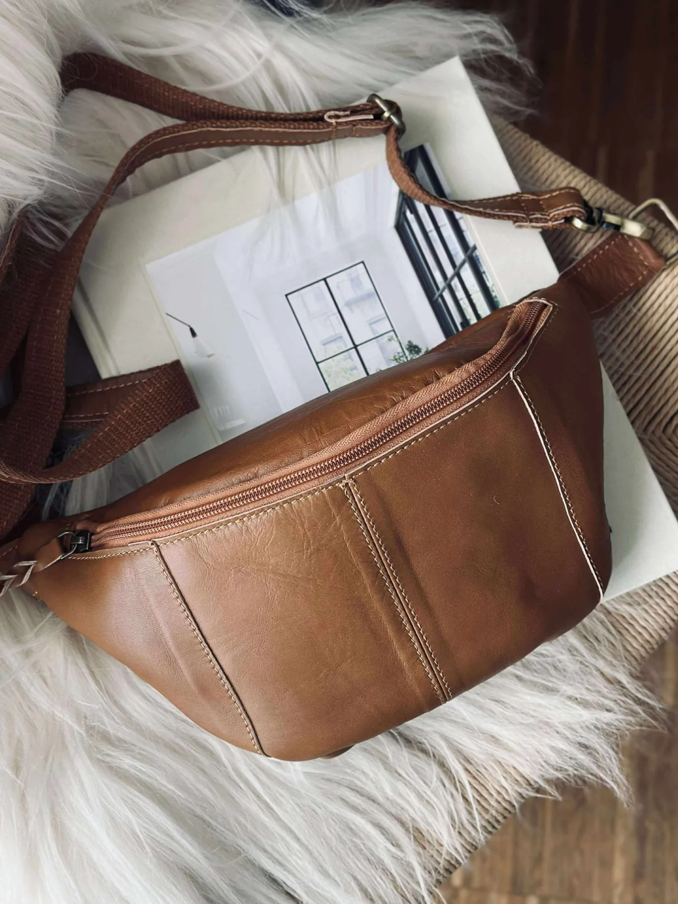 VIAMAJA Bæltetasker|Restparti<Bumbag Anna - Cognac