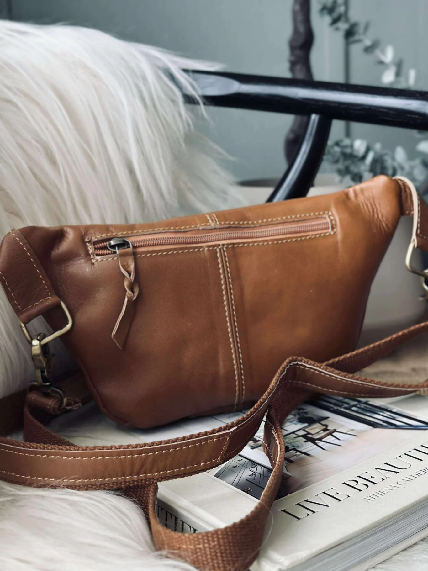 VIAMAJA Bæltetasker|Restparti<Bumbag Anna - Cognac