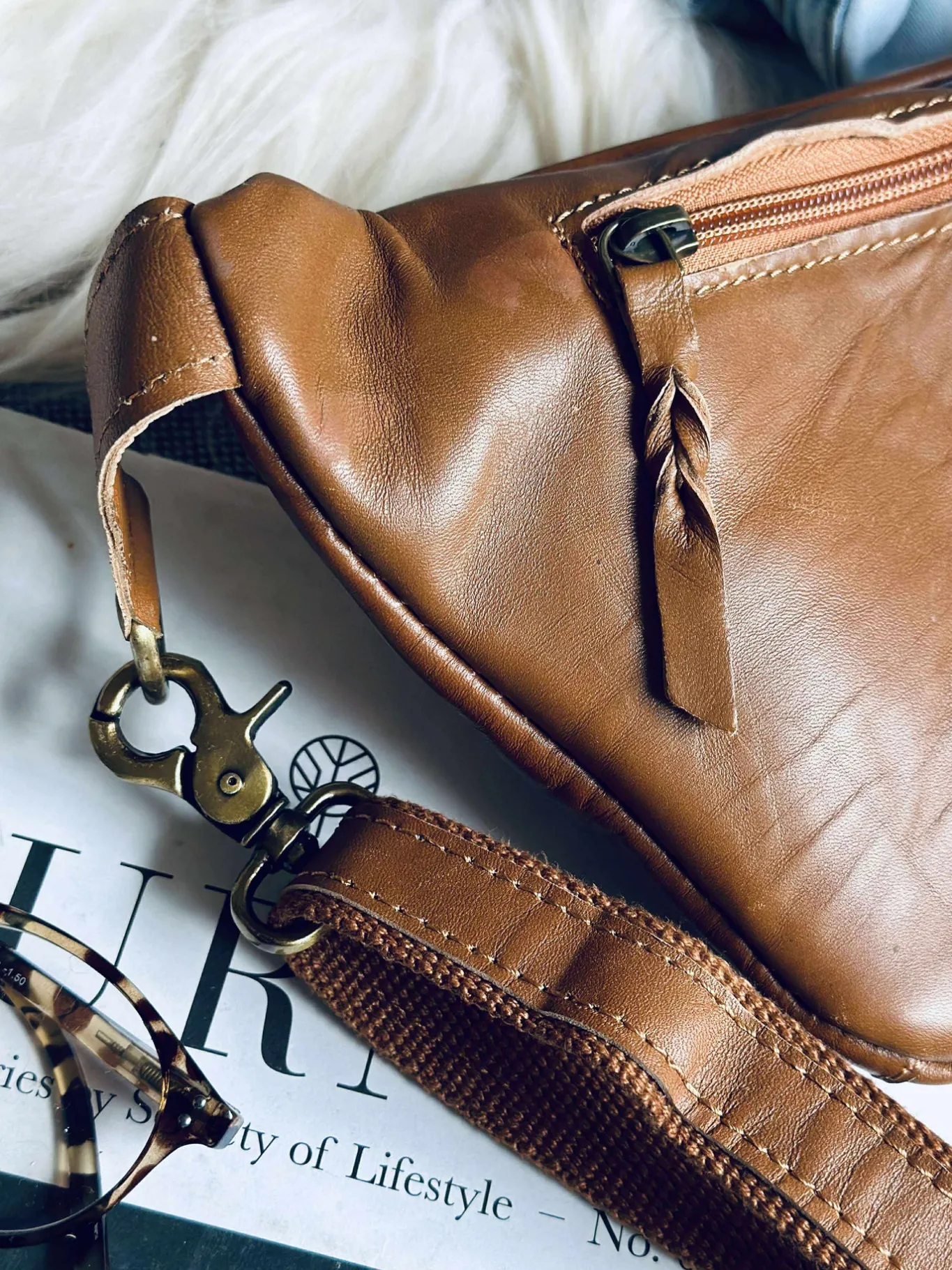 VIAMAJA Bæltetasker|Restparti<Bumbag Anna - Cognac