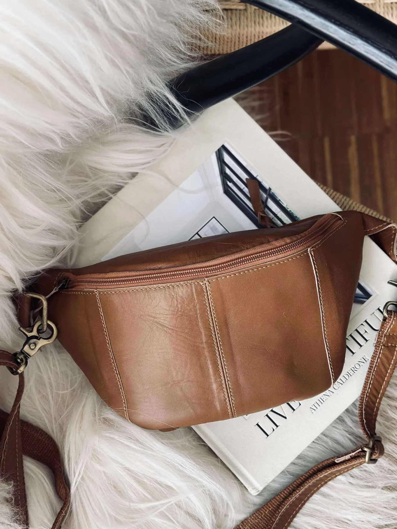 VIAMAJA Bæltetasker|Restparti<Bumbag Anna - Cognac