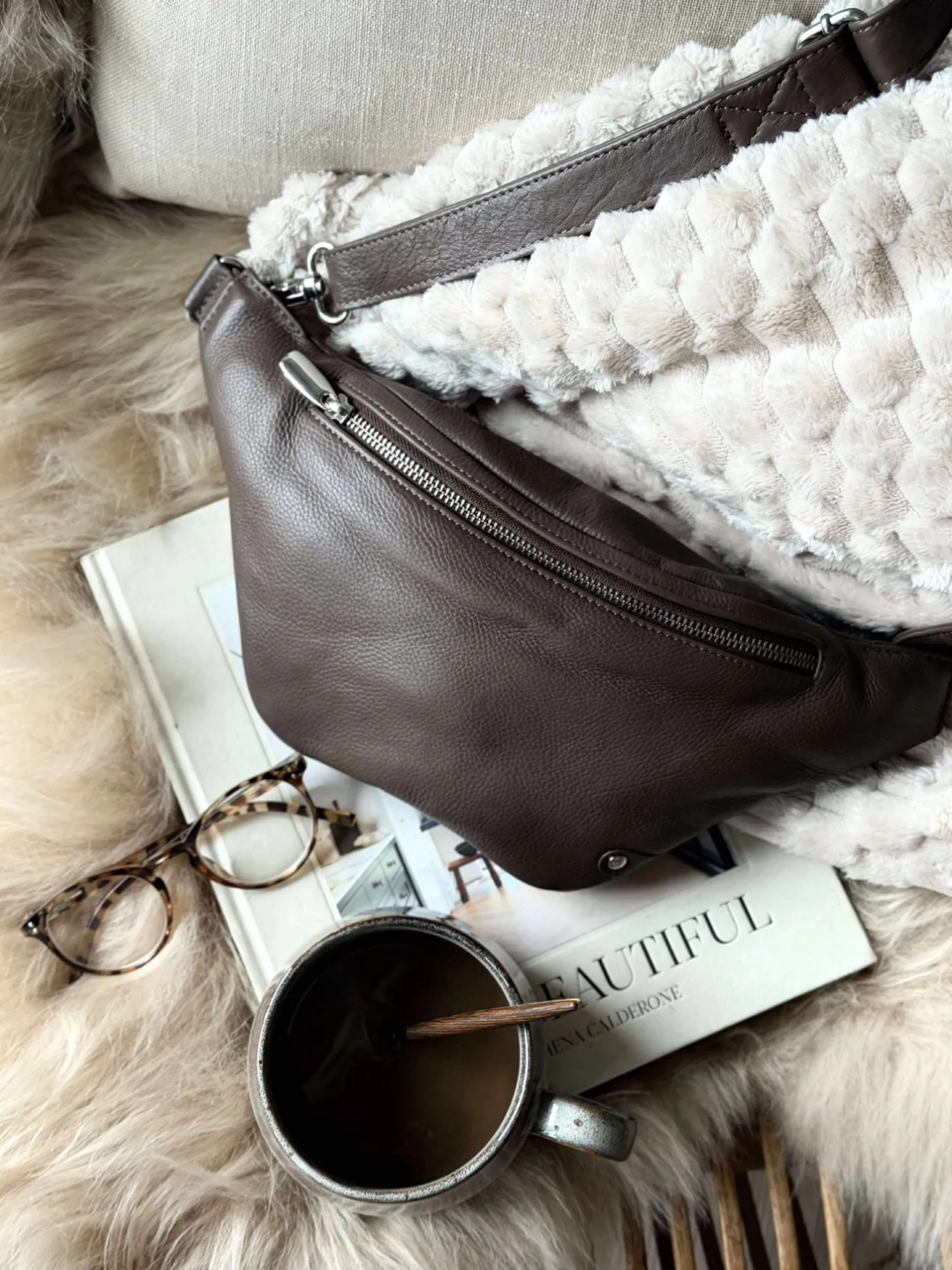 VIAMAJA Bæltetasker<Bumbag Aura - Dark taupe