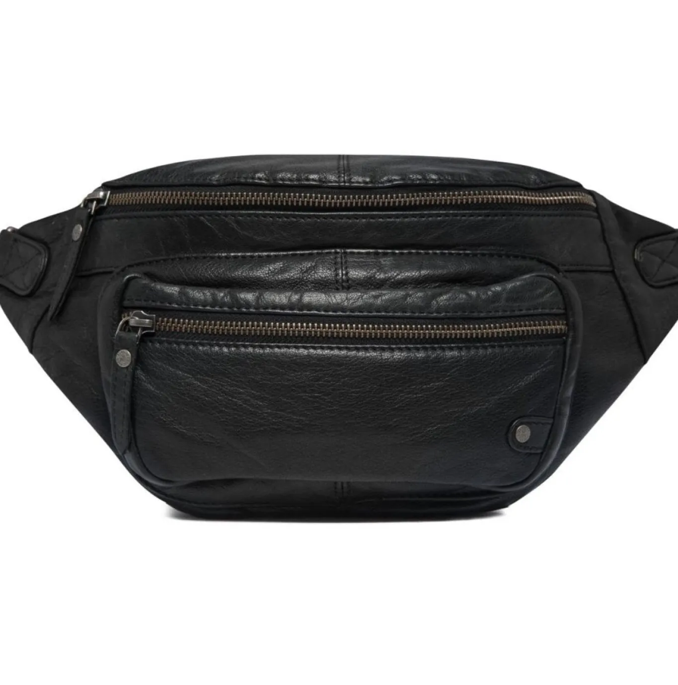 VIAMAJA Bæltetasker<Bumbag Biker black wash leather