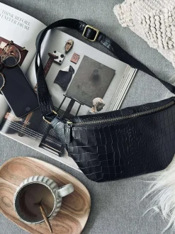 VIAMAJA Bæltetasker<Bumbag Black croco