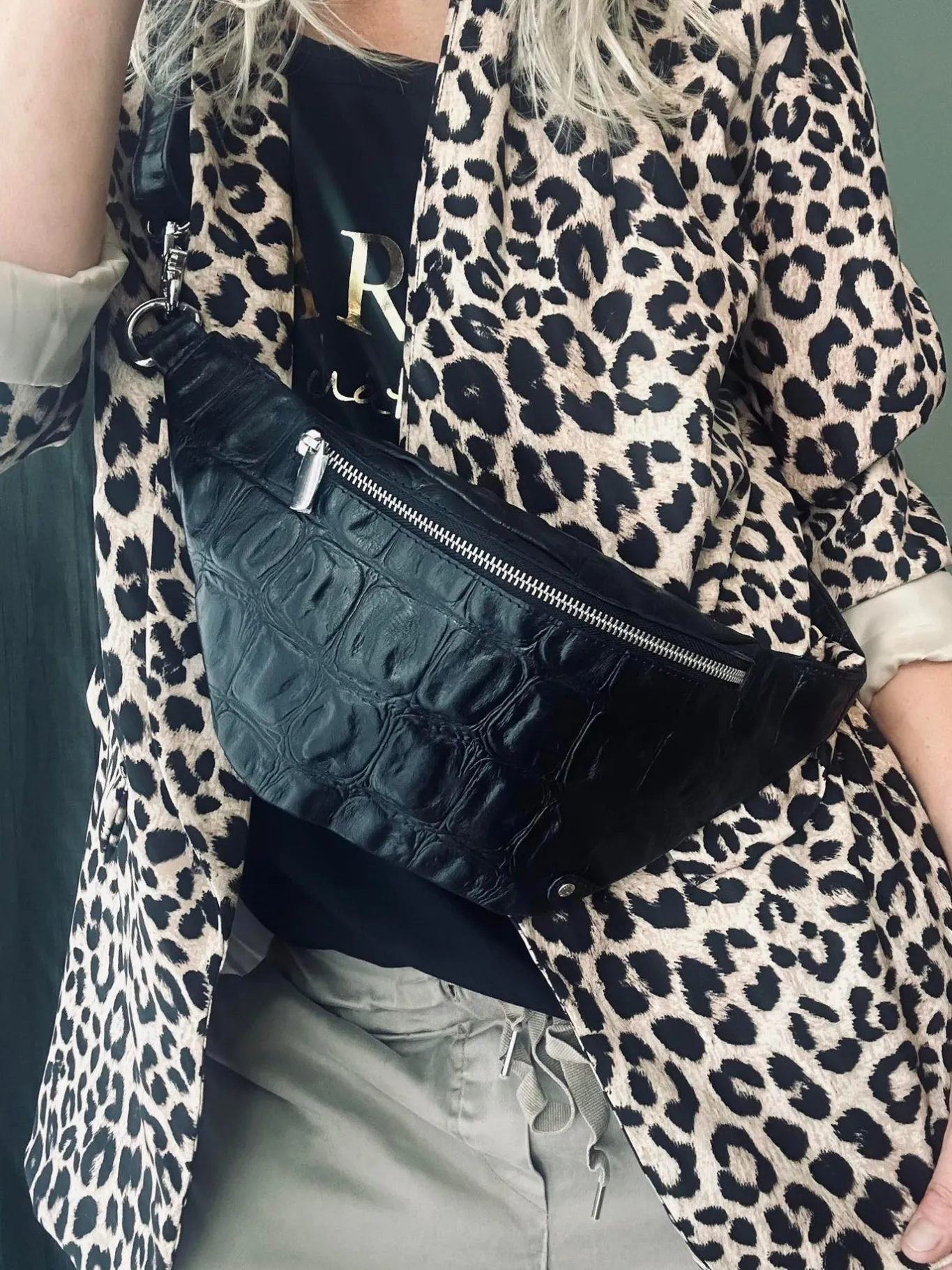 VIAMAJA Bæltetasker<Bumbag Croco deluxe