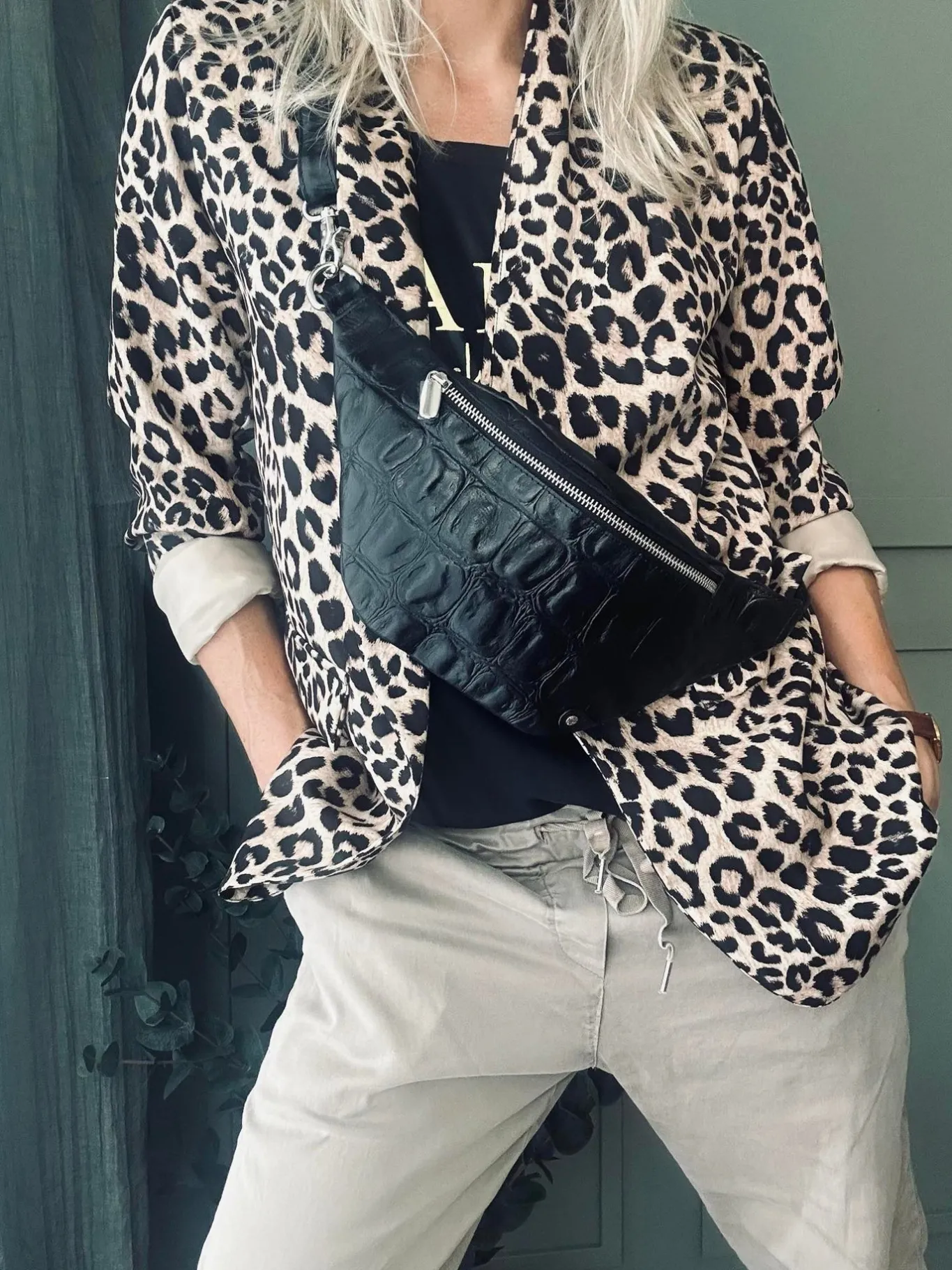 VIAMAJA Bæltetasker<Bumbag Croco deluxe