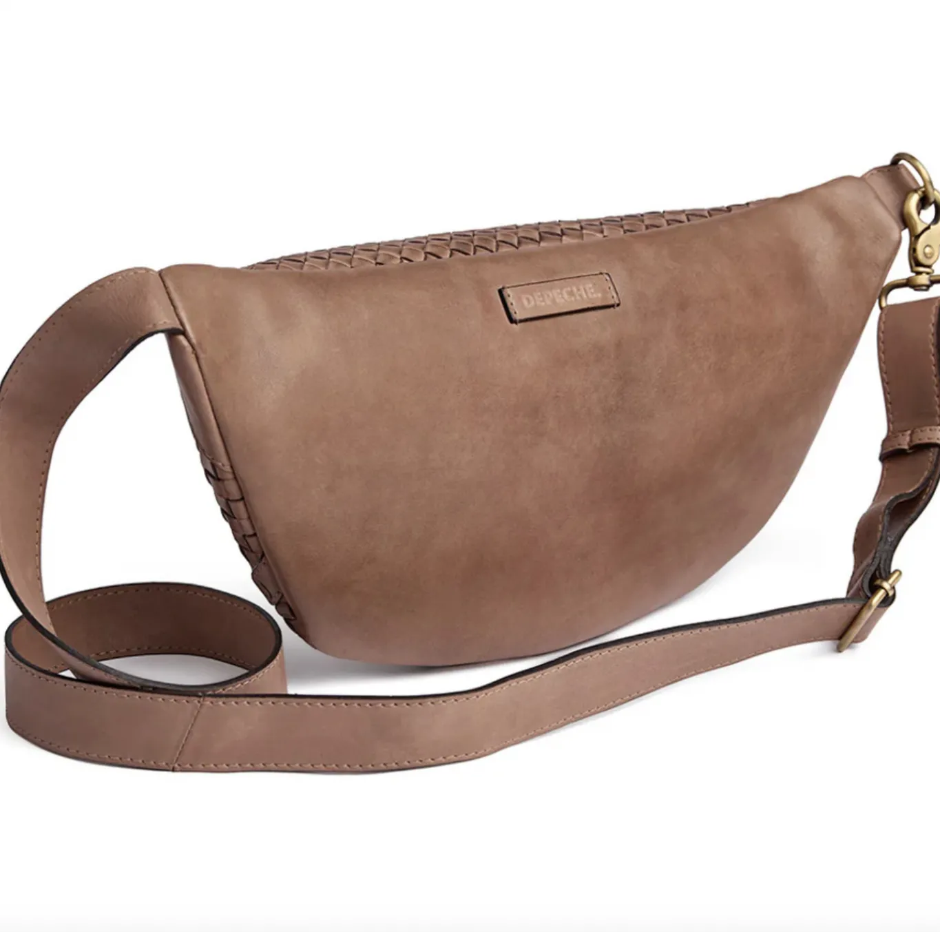 VIAMAJA Bæltetasker<Bumbag flettet kalveskind - Taupe