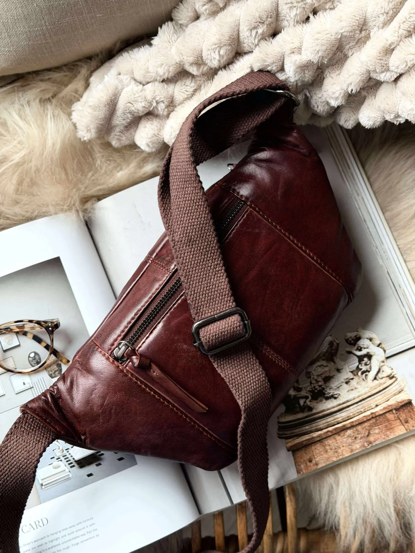 VIAMAJA Bæltetasker|Læder Tasker<Bumbag JUNE - New Dark cognac