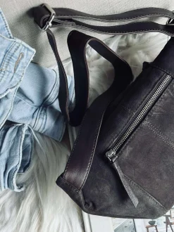 VIAMAJA Bæltetasker|Læder Tasker<Bumbag JUNE Ruskind - Coffee Brown