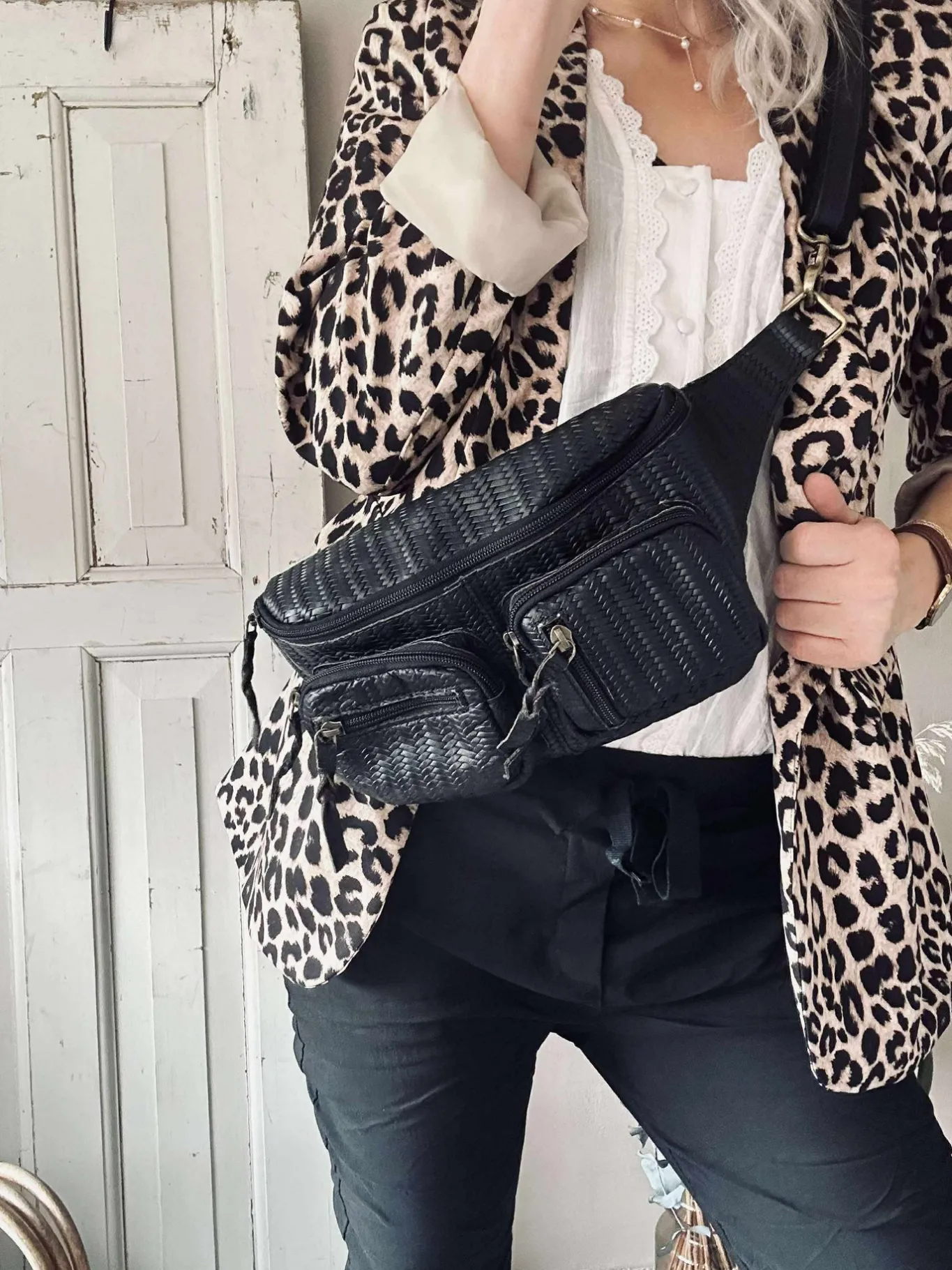 VIAMAJA Bæltetasker<Bumbag Kaya - Sort flet