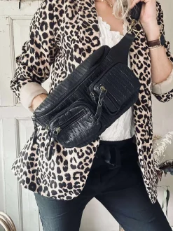 VIAMAJA Bæltetasker<Bumbag Kaya - Sort flet