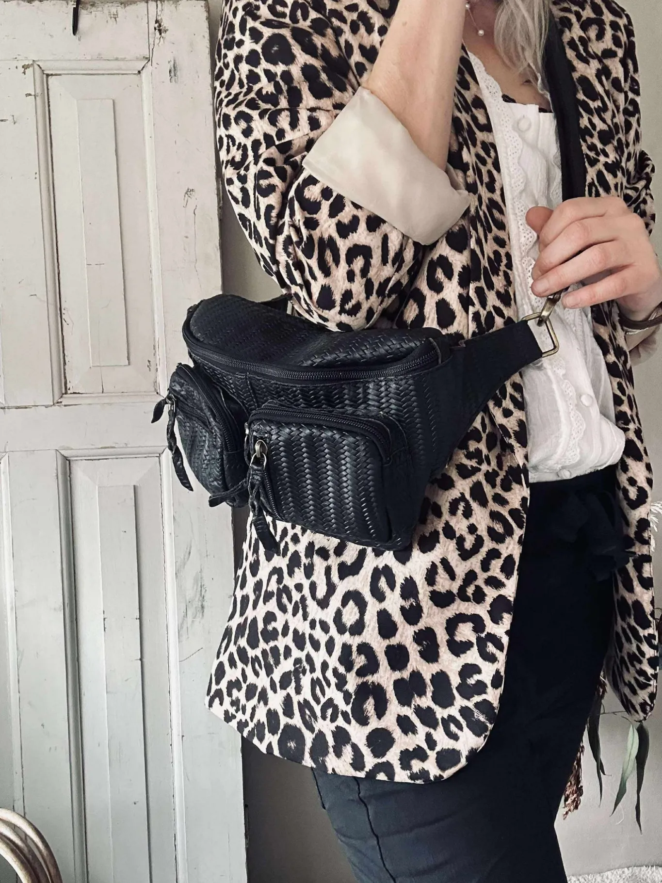 VIAMAJA Bæltetasker<Bumbag Kaya - Sort flet