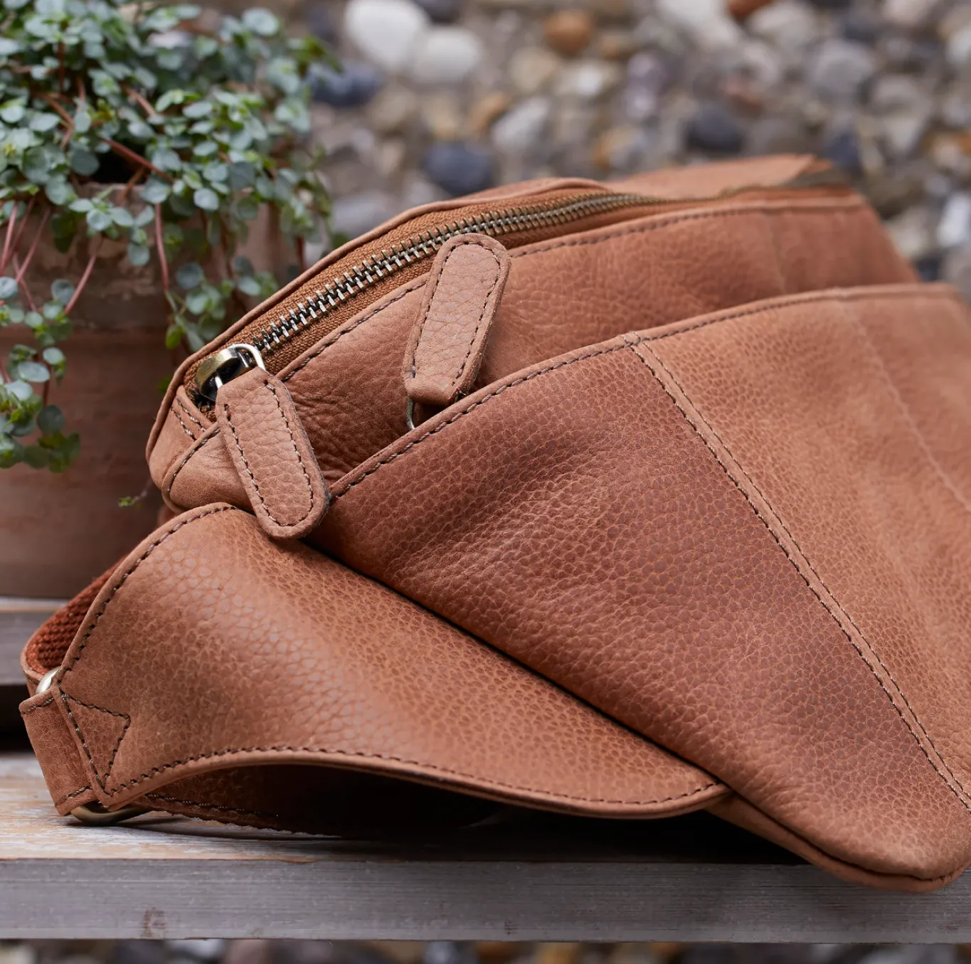 VIAMAJA Bæltetasker|Læder Tasker<Bumbag Large - Cognac