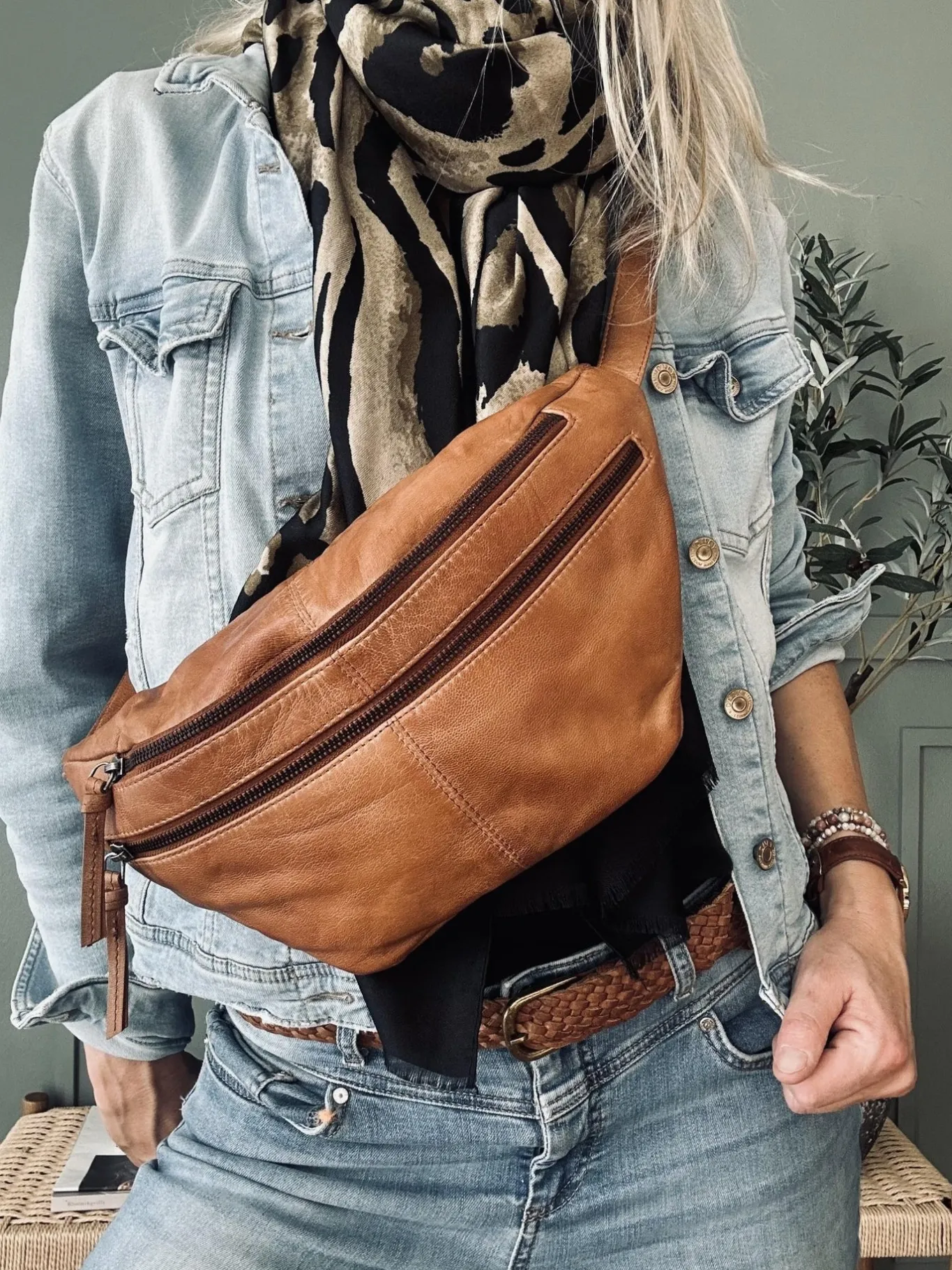 VIAMAJA Bæltetasker<Bumbag LOCK - Cognac