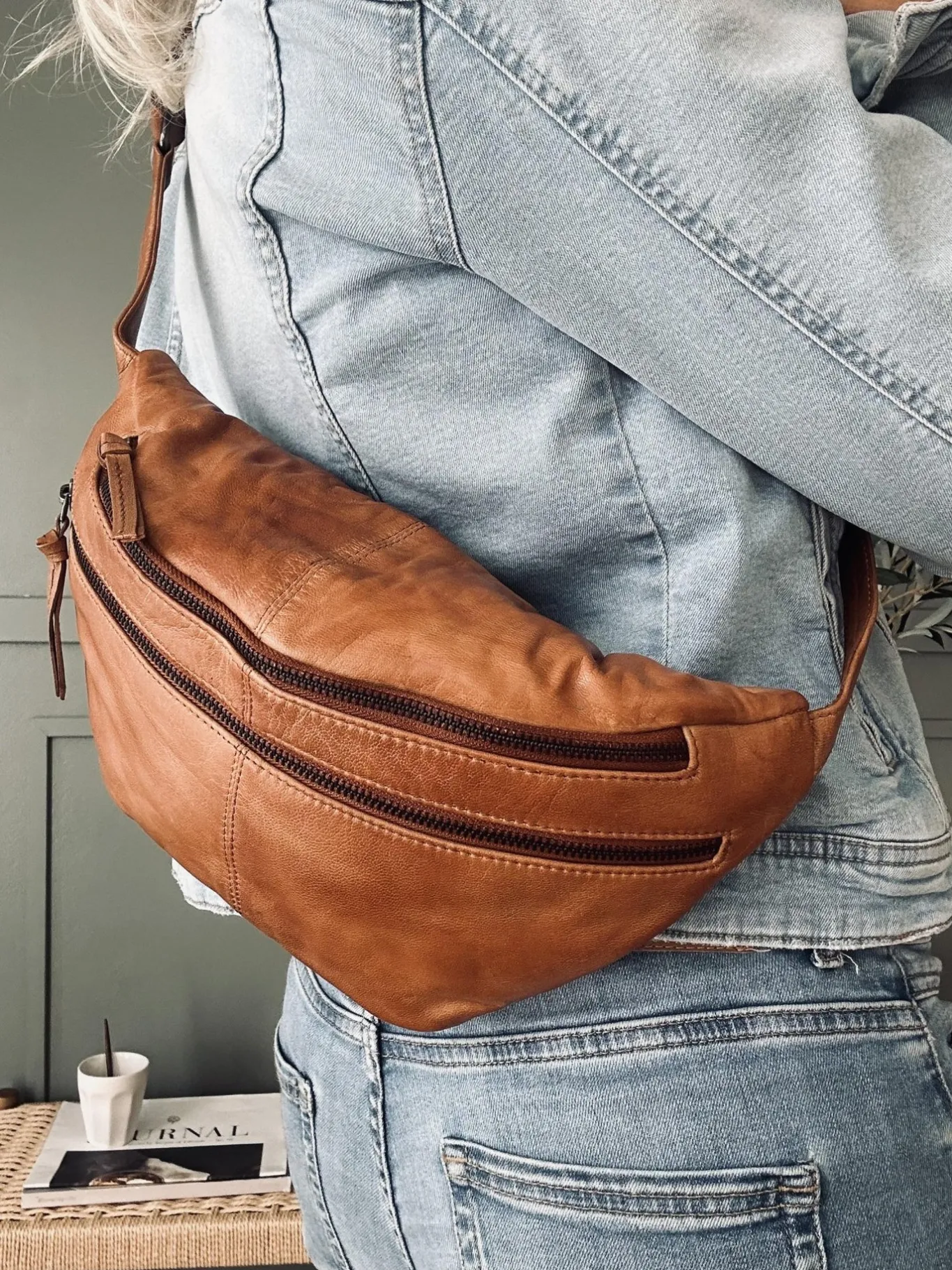VIAMAJA Bæltetasker<Bumbag LOCK - Cognac
