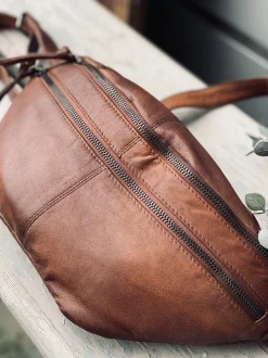 VIAMAJA Bæltetasker<Bumbag LOCK - Dark cognac