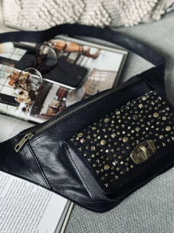 VIAMAJA Bæltetasker<Bumbag med nitter - Black