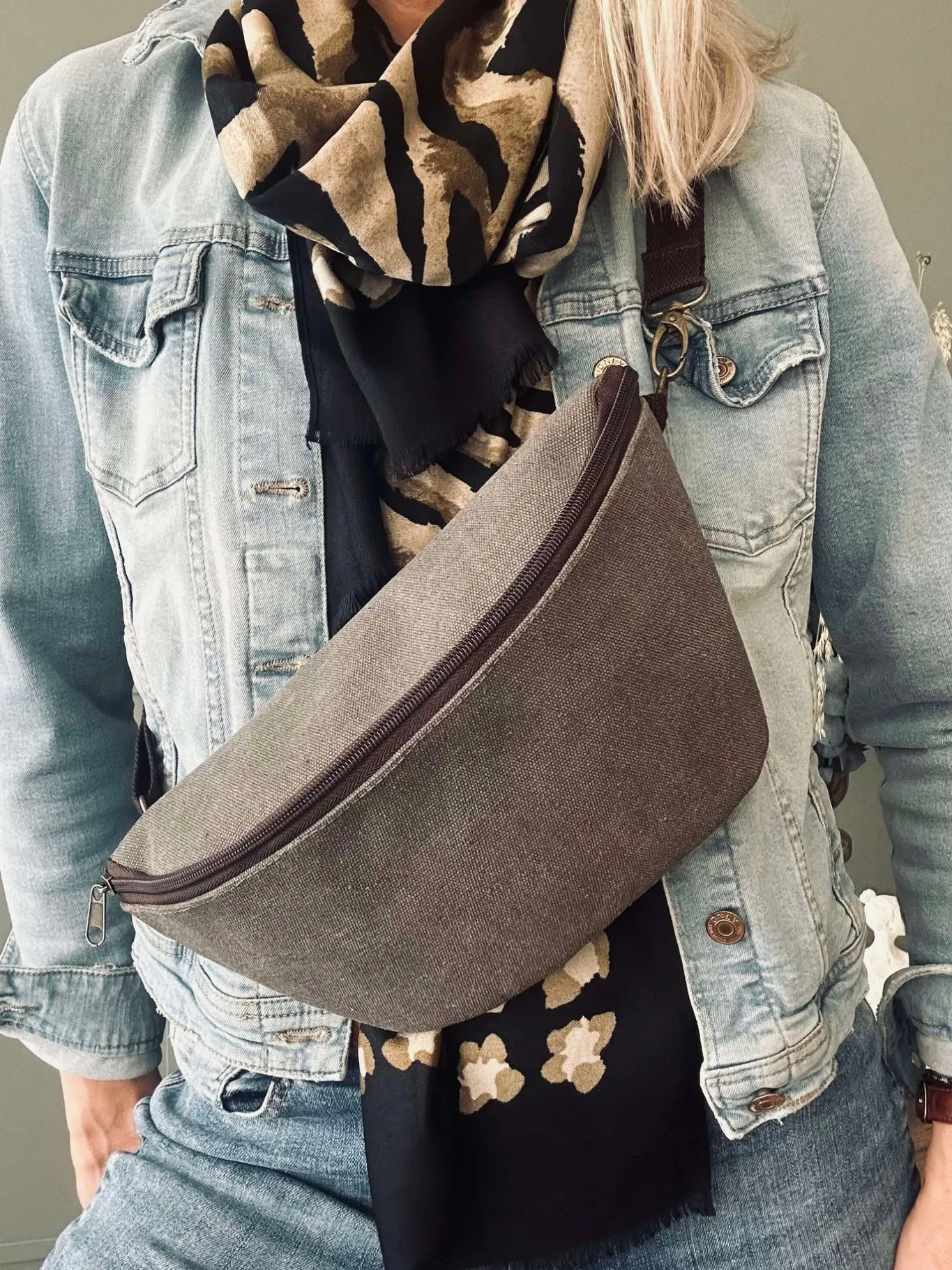 VIAMAJA Bæltetasker<Bumbag Nature Kanvas